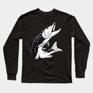 Pike fishing - Hecht fish Long Sleeve T-Shirt